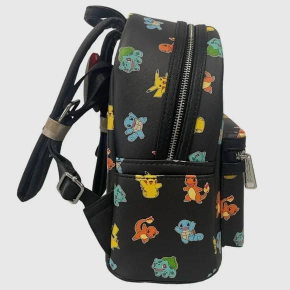 Loungefly Pokemon Starters Mini Backpack New In Packaging Multi-pocket Zip Close - Picture 3 of 14